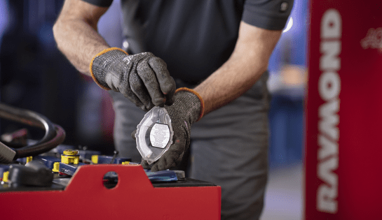 Raymond Central, batteries, maintenance, motive power,   Raymond Central lift truck batteries