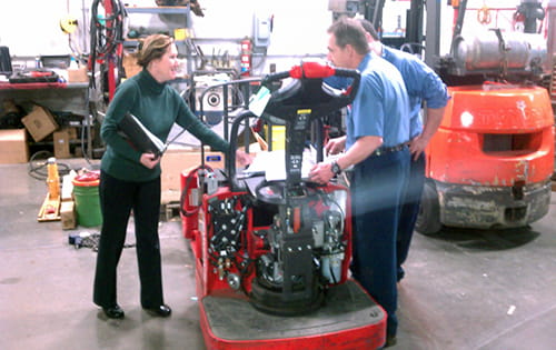 forklift training, heubel shaw training